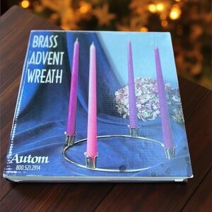 Autom Brass Advent Wreath new in box